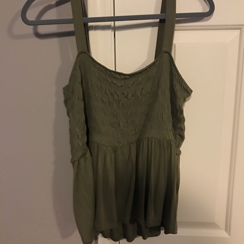 Olive green American Eagle tank top